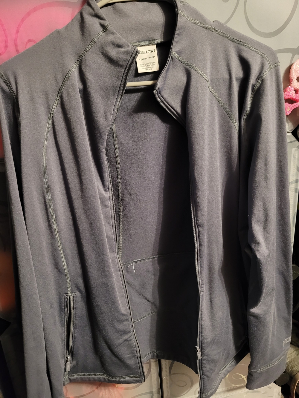 Activewear Women's Gray Full-Zip Jacket